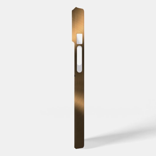 Gepersonaliseerde bronstmetalen radiale textuur Case-Mate iPhone case (Achterkant / Links)