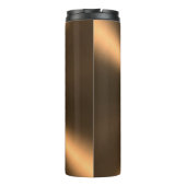 Gepersonaliseerde bronstmetalen radiale textuur thermosbeker (Achterkant)