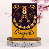 Gepersonaliseerde Bronzen 8e Jubileum Kaart paar