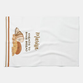 Gepersonaliseerde broodliefhebber theedoek