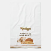 Gepersonaliseerde broodliefhebber theedoek (Verticaal)