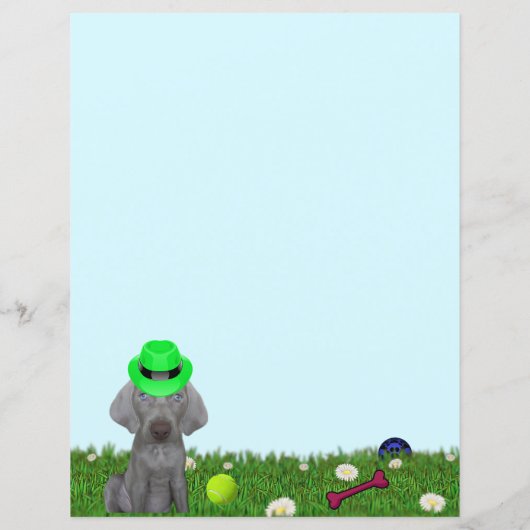 Gepersonaliseerde Brooklyn Da Weimaraner's Speelse (Achterkant)