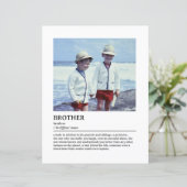 Gepersonaliseerde Brother Definition Quote Wall Ar (Staand voorkant)