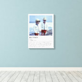 Gepersonaliseerde Brother Definition Quote Wall Ar Canvas Afdruk (Insitu (Houten vloer))