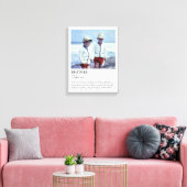 Gepersonaliseerde Brother Definition Quote Wall Ar Canvas Afdruk (Insitu (Woonkamer))