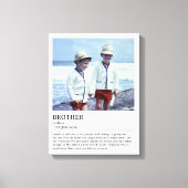 Gepersonaliseerde Brother Definition Quote Wall Ar Canvas Afdruk (Voorkant)