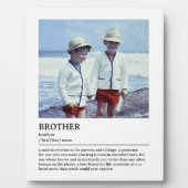 Gepersonaliseerde Brother Definition Quote Wall Ar Fotoplaat (Voorkant)