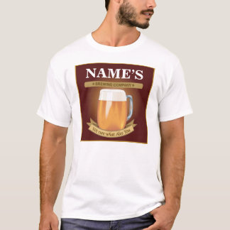 Gepersonaliseerde brouwerij t-shirt