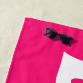 Gepersonaliseerde bruid Bachelorette Strandlaken (In situ)