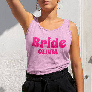 Gepersonaliseerde bruid Bachelorette Tanktop