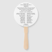 Gepersonaliseerde bruid & bruidegom foto bruiloft  handwaaier (Achterkant)