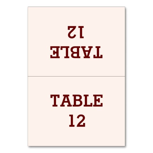 Gepersonaliseerde bruid & bruidegom gevouwen tafel kaart (Voorkant)
