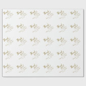 Gepersonaliseerde bruid & bruidegom namen bruiloft cadeaupapier (Vlak)