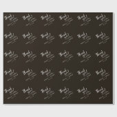 Gepersonaliseerde bruid & bruidegom namen bruiloft cadeaupapier (Vlak)