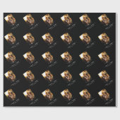 Gepersonaliseerde Bruid & Bruidegom Namen Trouwfot Cadeaupapier (Vlak)