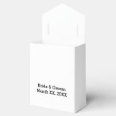 Gepersonaliseerde bruid & bruidegom Tent Favor Box Bedankdoosjes (Geopend)
