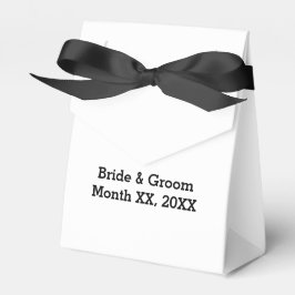 Gepersonaliseerde bruid & bruidegom Tent Favor Box Bedankdoosjes