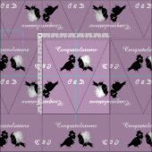 Gepersonaliseerde bruid bruidegom vogels DIY bruil Stof (Delen)