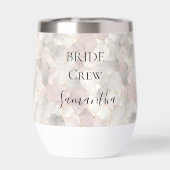 Gepersonaliseerde bruid Crew Bruidsmeisje Gifts La (Achterkant)