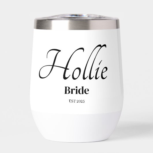 Gepersonaliseerde bruid Drinkware (Voorkant)
