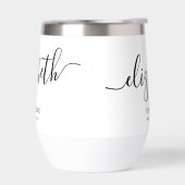 Gepersonaliseerde bruid Elegant Script Kalligrafie (Links)