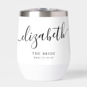 Gepersonaliseerde bruid Elegant Script Kalligrafie (Voorkant)