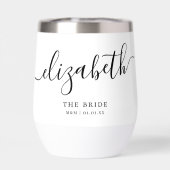 Gepersonaliseerde bruid Elegant Script Kalligrafie (Achterkant)