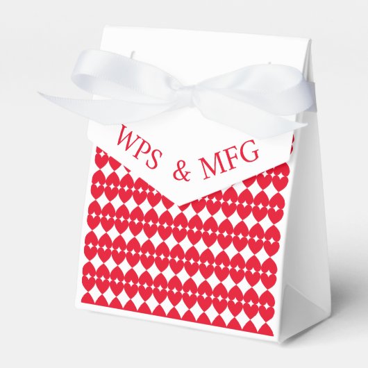 Gepersonaliseerde bruid en bruidegom monogrammen,  bedankdoosjes (Voorkant Zijde)