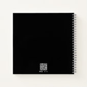 Gepersonaliseerde bruid en bruidegom wens in zwart notitieboek (Achterkant)