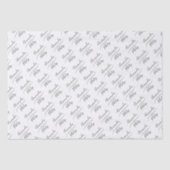 Gepersonaliseerde bruid en bruidegom wit tissuepapier (Voorkant)