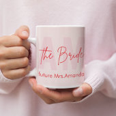 Gepersonaliseerde bruid Mok | Blush Pink Future Mr