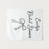 Gepersonaliseerde bruid naam Vrijgezellenfeest Pho Wandkleed (Voorkant (horizontaal))