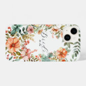 Gepersonaliseerde bruid om telefoonhoesje te zijn, iPhone hoesje (Achterkant horizontaal)