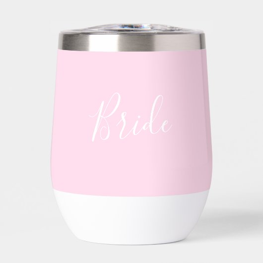 Gepersonaliseerde bruid Roze Script Eenvoudige bru (Voorkant)