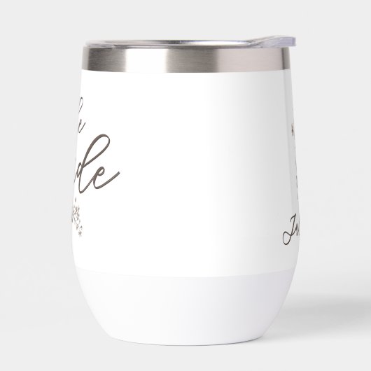 Gepersonaliseerde bruid rustieke wilde bloemen (Links)