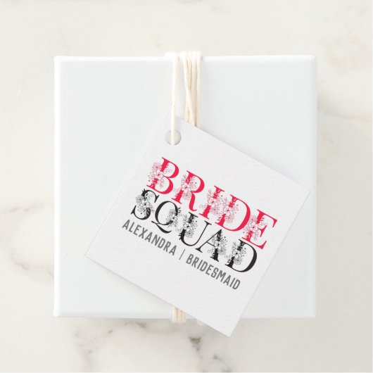 Gepersonaliseerde bruid Squad - Elegant vrijgezell Bedankjes Labels (In situ)