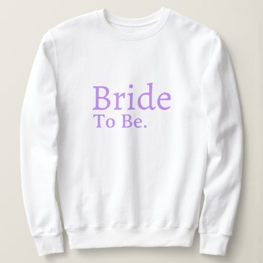 Gepersonaliseerde bruid Stijlvol Modern Minimal Mo Trui (Design voorkant)