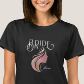 Gepersonaliseerde bruid Team Bachelorette Hen Part T-shirt