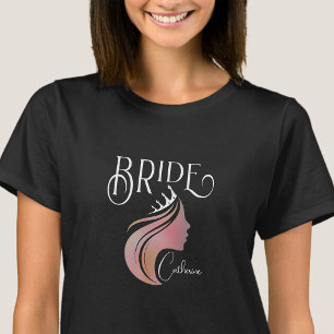 Gepersonaliseerde bruid Team Bachelorette Hen Part T-shirt