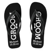 Gepersonaliseerde bruidegom bruiloft - Kies uw kle Teenslippers (Voetbed)