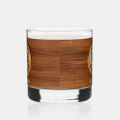 Gepersonaliseerde bruiden MRS Wood Tone Whisky Glas (Links)