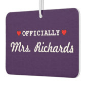 Gepersonaliseerde bruidsbruiloft luchtverfrisser (Links)