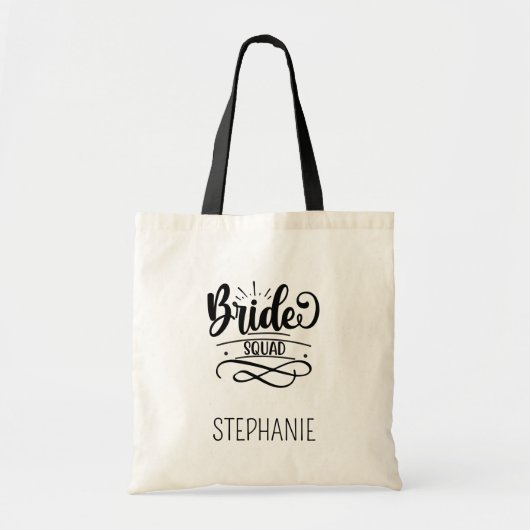 Gepersonaliseerde * bruidseenheid * Canvas tas Gif (Voorkant)
