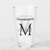 Gepersonaliseerde bruidsjonkers, elegant en stijlv glas (Achterkant)