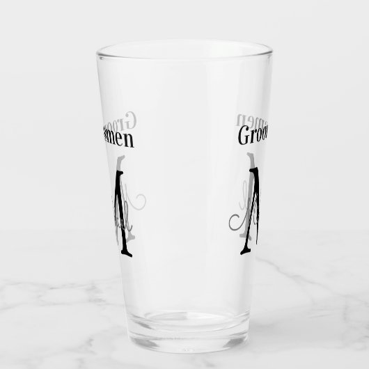 Gepersonaliseerde bruidsjonkers, elegant en stijlv glas (Links)