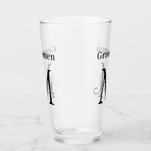 Gepersonaliseerde bruidsjonkers, elegant en stijlv glas (Rechts)