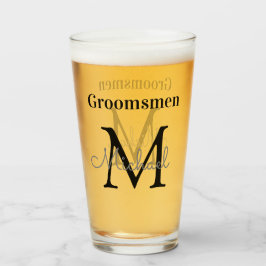 Gepersonaliseerde bruidsjonkers, elegant en stijlv glas
