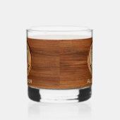 Gepersonaliseerde bruidskamers MR houttint Whisky Glas (Rechts)