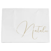 Gepersonaliseerde bruidsmeisje bruids partij Bache Groot Cadeauzakje (Voorkant)