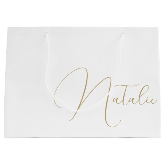 Gepersonaliseerde bruidsmeisje bruids partij Bache Groot Cadeauzakje (Voorkant)